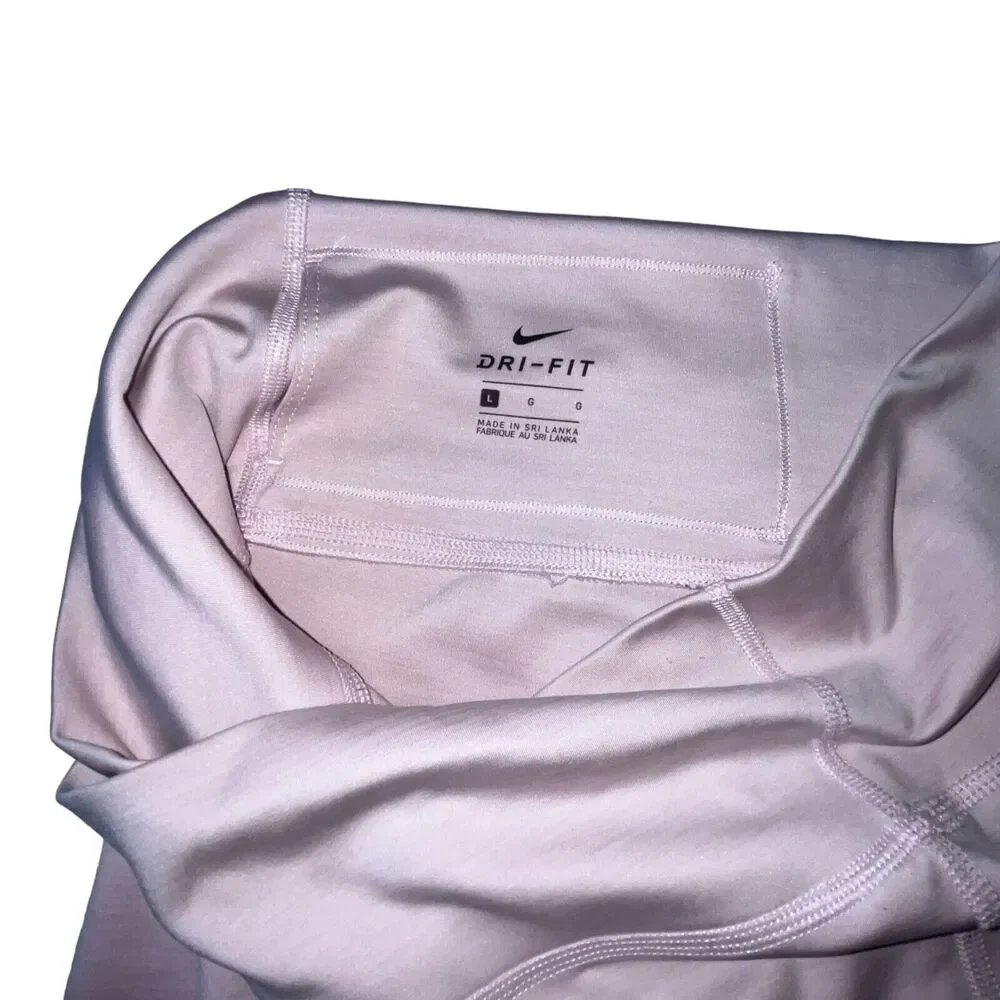 Nike Womens Yoga Wrap High Waist Leggings cj4215-516 Plum Chalk Barely Rose L - Picture 15 of 16